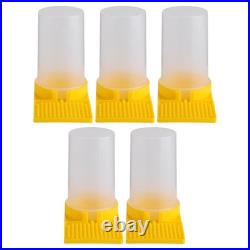 5 Pcs Bee Water Cups for Garden Beehive Feeder Entrance Beekeeping