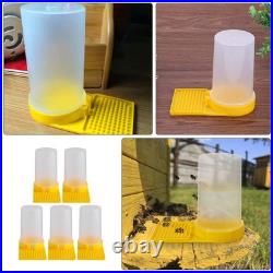 5 Pcs Bee Water Cups for Garden Beehive Feeder Entrance Beekeeping