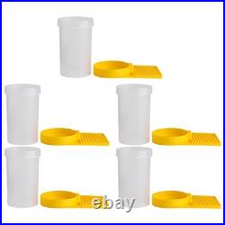 5 Pcs Bee Water Cups for Garden Beehive Feeder Entrance Beekeeping