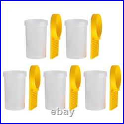 5 Pcs Bee Water Cups for Garden Beehive Feeder Entrance Beekeeping