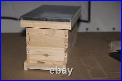 5 frame NUC beehive complete beehive kit, wooden frame and wax base for Langstro