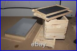 5 frame NUC beehive complete beehive kit, wooden frame and wax base for Langstro