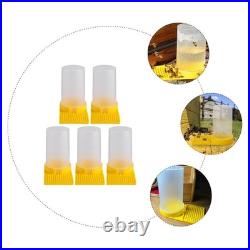 5pcs Bee Feeder Honeycomb Entrance Feeder Hive Insert Feeder Portable Beehive