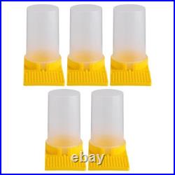 5pcs Bee Feeder Honeycomb Entrance Feeder Hive Insert Feeder Portable Beehive