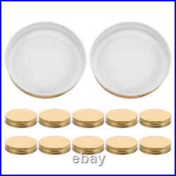 60Pcs Beehive Feeder Lid Durable Iron Bee Watering Station Accessory Golden