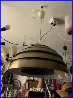 60er Hans-Agne Jakobsson for Markiard Aluminium Dome Hanging Light Bee Hive Lamp