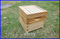 6PCS Brood Box Frames+ 4PCS Auto Honey Bee Hive Frames +Wooden Beehive House
