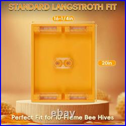 6 Channels Food-Grade Bee Top Feeder, Langstroth 10 Frame Bee Hive Top Feeder
