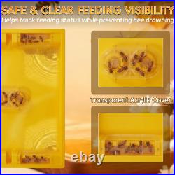 6 Channels Food-Grade Bee Top Feeder, Langstroth 10 Frame Bee Hive Top Feeder