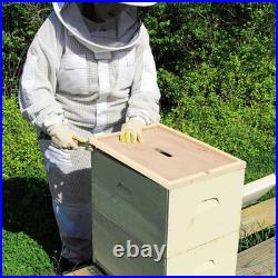 6 Pcs Beehive Inner Cover for 10 Frame Hive Box Cover with Feeding