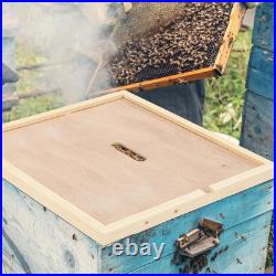 6 Pcs Beehive Inner Cover for 10 Frame Hive Box Cover with Feeding Hole Beehive