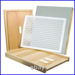 6 Pcs Beehive Parts Kit Natural Wood for 10 Frame Langstroth Bee Hive