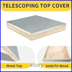 6 Pcs Beehive Parts Kit Natural Wood for 10 Frame Langstroth Bee Hive