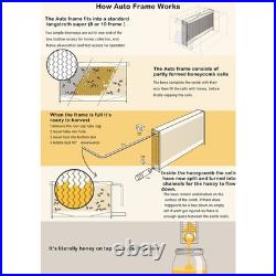 7PCS Auto Flow Honey Beehive Frames Upgraded Bee Comb Harvesting Kit