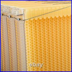 7PCS Auto Honey Honeycomb Beehive Wax Frames Bee Hive Kits Set For Beehive Box
