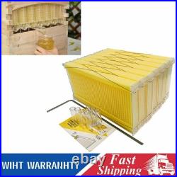 7PCS Upgraded Auto Flow Honey Beekeeping Beehive Bee Comb Hive Frames Harvesting