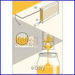 7Pcs Beehive Parts with Tubes & Key Kit Easily Install Professional