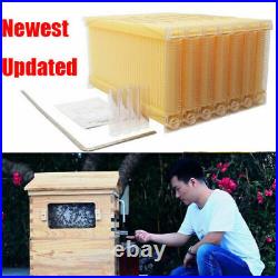 7Pcs Upgraded Auto Flowing Bee Comb Hive Beehive Frames Kit For Beekeeping House