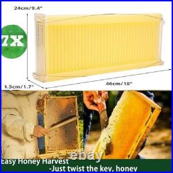 7X Auto Run Honey Frame Comb Shed Bee Frames Plastic Beehive Frame Beekeeping