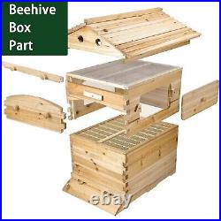 7X Flo-wing Auto Run Bee Comb Hive Frames Wood Beehive Bee House Box Beekeeping