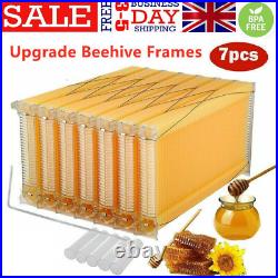 7X Upgraded Auto Run Honey Beekeeping Beehive Bee Comb Hive Frames Harvesting UK