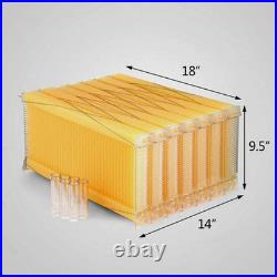 7 Auto Flow Honey Frames Cedarwood Beehive Brood Box Beekeeping Set