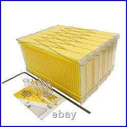 7 Auto Flow Honey Frames Cedarwood Beehive Brood Box Beekeeping Set
