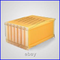 7 PCS Free Flowing Honey Hive Beehive Frames Honeycomb for Brood Beekeeping Box