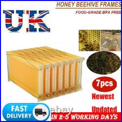 7 PCS Honeycomb Beekeeping Beehive Wax Frames Harvest Bee Hive For Beehive Box