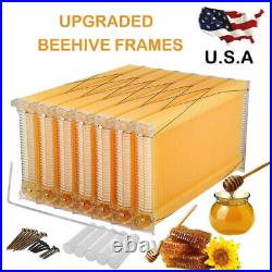 7 PCS Honeycomb Beekeeping Beehive Wax Frames Harvest Bee Hive For Beehive Box