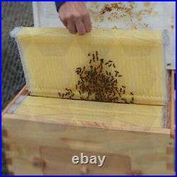 8PCS Auto Honey Hive Frames Beekeeping Beehive Livestock Supplies+2x Key Tool