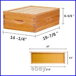 8-Frame Beehive Box Langstroth Medium Super Bee Box for Sale Wax Coated Bee Hive