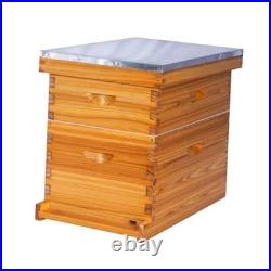 8-Frame Beehive Complete Bee Hive Boxes Starter Kit Dipped 1 Count (Pack of 1)