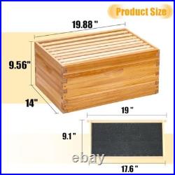 8-Frame Beehive Complete Bee Hive Boxes Starter Kit Dipped 1 Count (Pack of 1)