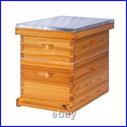8-Frame Beehive Complete Bee Hive Boxes Starter Kit Dipped 1 Count (Pack of 1)