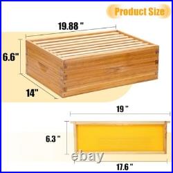 8-Frame Beehive Complete Bee Hive Boxes Starter Kit Dipped 1 Count (Pack of 1)