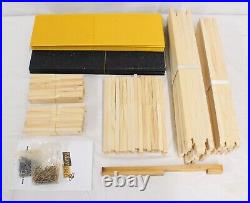 8-Frame Wax Coated Beehive Starter Kit Box with Frames Beeswaxed Foundations DIY
