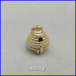 9ct GOLD OPENING BEEHIVE CHARM