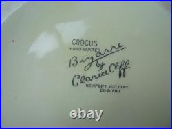 A Clarice Cliff bee hive honey pot in AUTUMN CROCUS pattern
