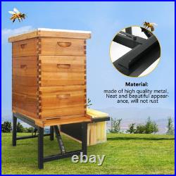 Adjustable Metal Bee Hive Stand 2 Pack Sturdy Beehive Stand Suitable for Hive