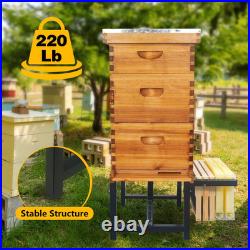 Adjustable Metal Bee Hive Stand 2 Pack Sturdy Beehive Stand Suitable for Hive