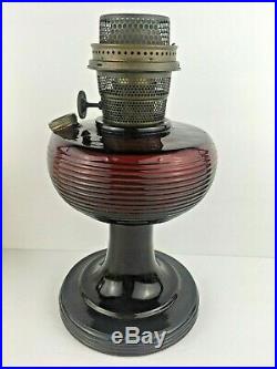 Aladdin Red Beehive Oil Lamp with Burner Excellent