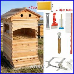 All-in-One Beekeeping KitAuto Flow Hive+8pc Stainless Steel ToolsFor Beginners