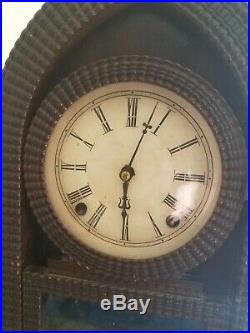 Antique 1800's BEEHIVE Mantel Clock J. C. Brown