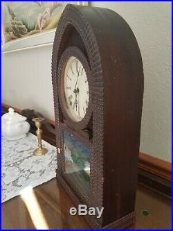 Antique 1800's BEEHIVE Mantel Clock J. C. Brown