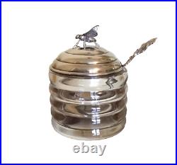 Antique Bee Hive Honey Jar by the R. Blackington Company