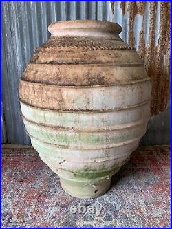 Antique Extra Large Terracotta Olive Jar Beehive Garden Urn Pot Planter 95cm