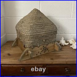 Antique French Bee Skep Beehive