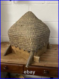 Antique French Bee Skep Beehive