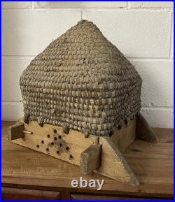 Antique French Bee Skep Beehive